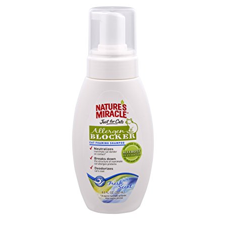 Nature's Miracle Nature's Miracle Just for Cats Allergen Blocker Foaming Shampoo 8.5 oz. (NM-5471)