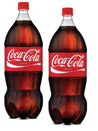 2 Coca Cola 2 Liter bottles coke 2l 2pk