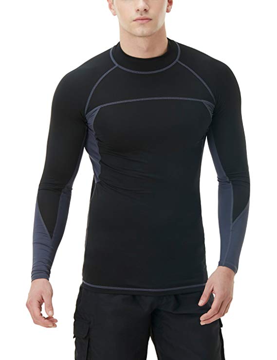 Tesla Men's UPF 50  Long Sleeve Rashguard MSR13/MSR12/MSR11/MSR10/MSS03