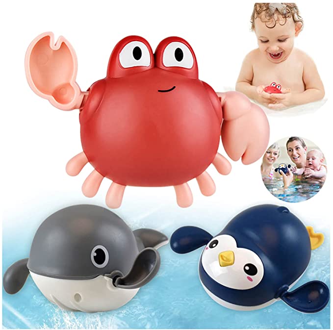 Meijoy Bath Toys for Toddlers 1-3 Year Old Boy Girls Gifts Swim