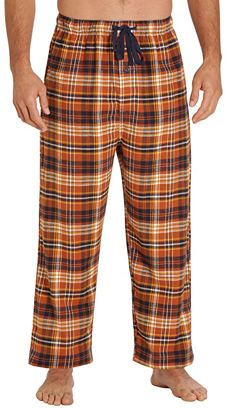 EVERDREAM Sleepwear Mens Flannel Pajama Pants, Long 100% Cotton PJ Bottoms