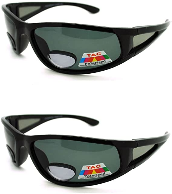 2 Pair of Polarized Bifocal Sunglasses - Outdoor Reading Sunglasses