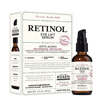 Rosen Apothecary Retinol: Eye Lift Serum with Hyaluronic 1oz / 30ml