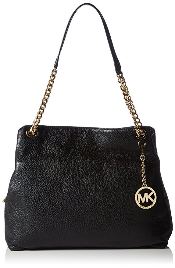 Michael Kors Women's Large Jet Set Leather Tote Leather Top-Handle Satchel