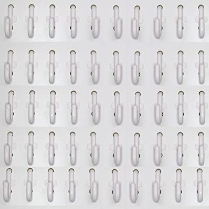 Peg Board Hook Kit Garage Tool Storage Pegboard 100 Pieces J Hook Style Plastic