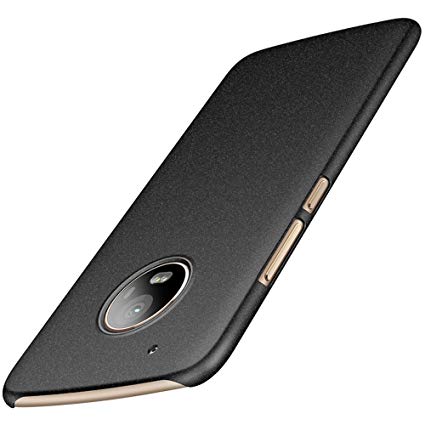 Avalri Thin Fit Moto G5 Plus Case with Matte Surface and Minimalist for Motorola G5 Plus (Matte Dark)