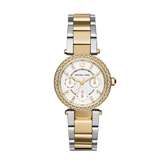 Michael Kors Women's Stainless Steel and Goldtone Mini Parker Watch