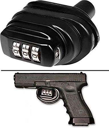 Ultimate Arms Gear Number Combination Secure Steel & Zinc Bodied Firearm Guns Protective Safety Trigger Block Locks Fits GLOCK 17 18 19 20 21 22 23 24 25 26 27 28 29 30 31 32 33 34 35 36 37 38 39 Pistol Handgun Revolver Rifle Shotgun