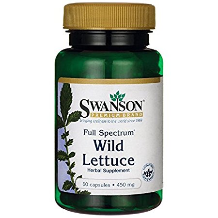 Swanson Full Spectrum Wild Lettuce 450 mg 60 Caps