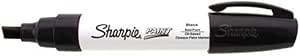 Sharpie Paint Marker Pen Oil Base Bold Point, Black Box of 6