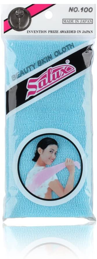 SALUX Nylon Japanese Beauty Skin Bath Wash Cloth/Towel - Blue