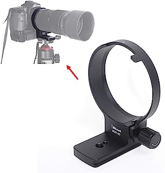 iShoot Tripod Mount Ring, Lens Collar Support Compatible with Sigma 100-400mm f/5-6.3 DG OS HSM Contemporary Lens (EF/F Mount), Bottom is ARCA Quick Release Plate for ARCA-Swiss Fit Tripod Ball Head