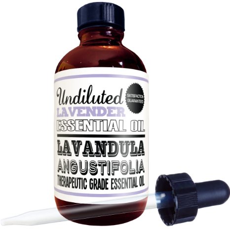 Lavender Oil Premium Therapeutic Grade 4 Ounce Essential Oil for Aromatherapy with Free Dropper and Ebook