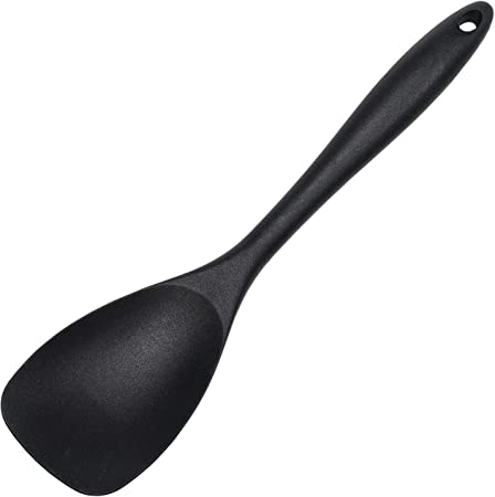 Chef Craft Premium Silicone Spoon Spatula, 11.5 inch, Black