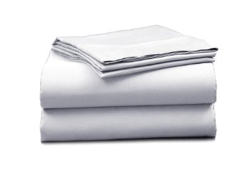 Thread Spread Hotel Collection 600 Thread Count Egyptian Cotton SateenTwin 4 Piece Sheet Set White