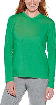 Coolibar UPF 50  Women's Everyday V-Neck T-Shirt - Sun Protective