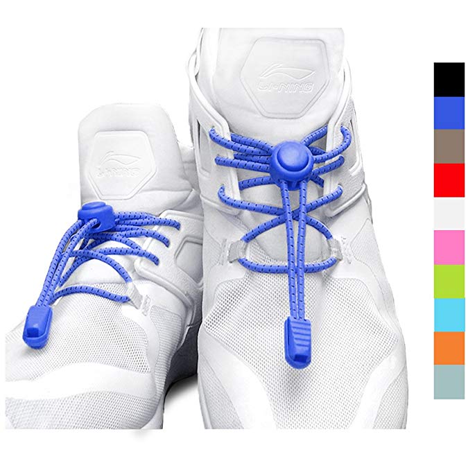 Elastic No Tie Shoelaces - Quick laces Reflective String With Locks For Sports