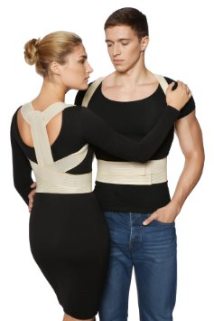 BeFit24 - Posture Corrector for Women Men and Kids - Shoulder Back Posture Support Brace - Made in Europe - 5 Year Warranty