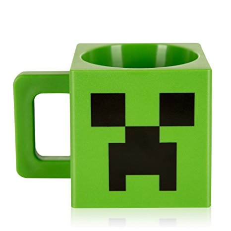 JINX Minecraft Creeper Face Plastic Mug (8 ounces)
