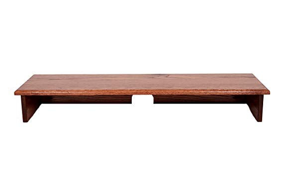 RED OAK STAINED SOUND BAR TV RISER 40" WIDE X 12" DEEP X 5 1/2" HIGH -Solid, real wood, Safe TV Riser