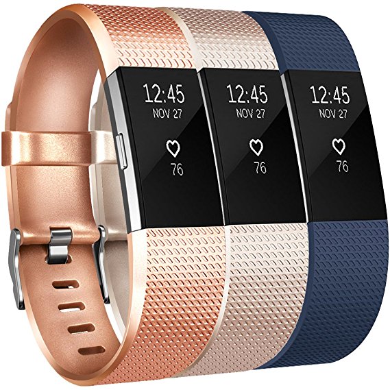 Vancle For Fitbit Charge 2 Bands, Replacement Bands for Fitbit Charge 2 HR Sport Wristbands