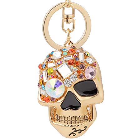 Skull Keychain Keychain Trendy and Punk Style Key Chain Unisex Gift for Friends,Multi-color