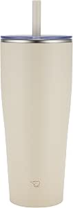 Zojirushi SX-HA89H-CM Stainless Tumbler with Straw 30 ounces Sand Beige