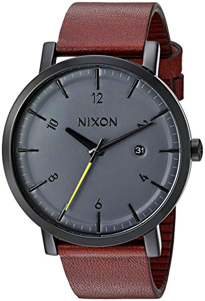 Nixon Men's A945017 Rollo Analog Display Japanese Quartz Brown Watch