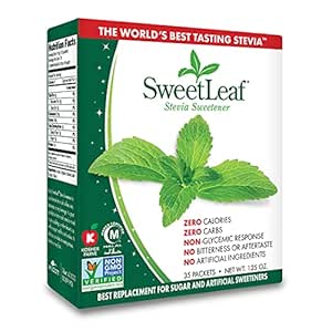 SweetLeaf Natural Stevia Sweetener, 35 Packets (Pack Of 12)