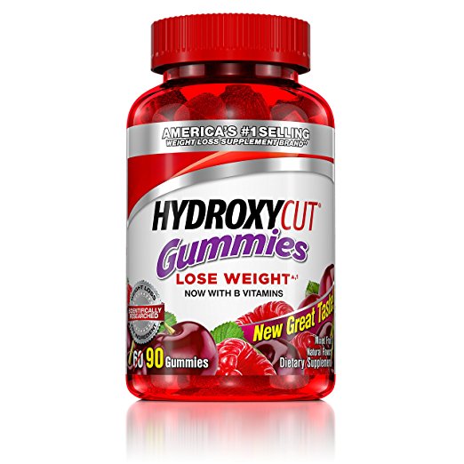 Hydroxycut Gummies Non-Stimulant Weight Loss, Great Tasting Mixed Fruit, 90 Count