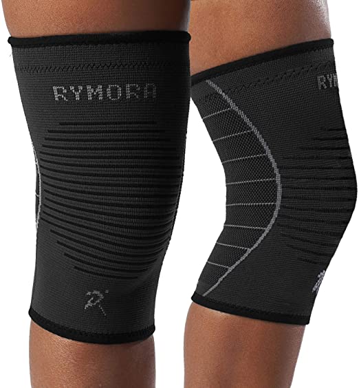 Rymora Knee Sleeves - Compression Sleeve for Men & Women - Comfortable & Secure Support Brace for Weightlifting, Fitness, Running, Sports, & Weak Joints