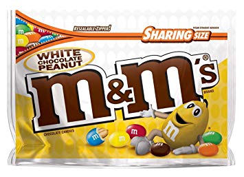 M&M's White Chocolate Peanut Candies - 9.6 oz - Sharing Size