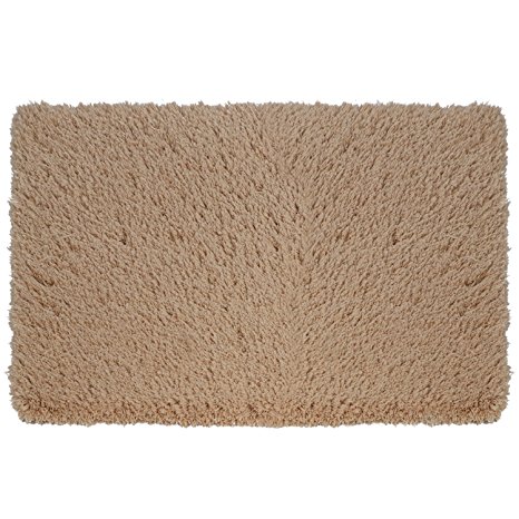 Lifewit Large Non slip Absorbtion Shower Rug Soft Microfiber Antibacterial Rubber Luxury Bath Mat 32" by 47" Khaki