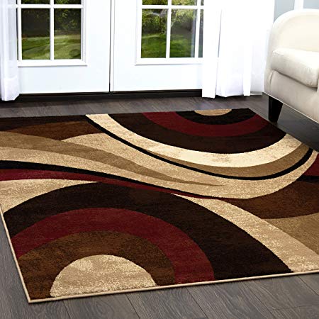 Home Dynamix Tribeca Slade Area Rug 7'10" x10'6 Abstract Brown/Red