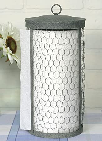 Colonial Tin Works Chicken Wire Paper Towel Holder