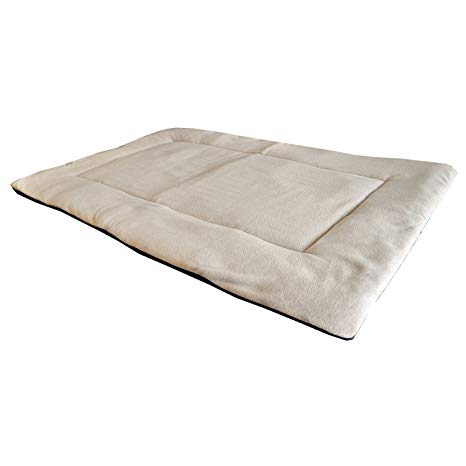 Rantow Washable Soft Crate Mattress Pad Pet Dog Bed Puppy Cat Bed Blankets for Indoor Outdoor, Perfect for Funiture, Floors, Car Seats, Lawn, Couches (S, Beige)