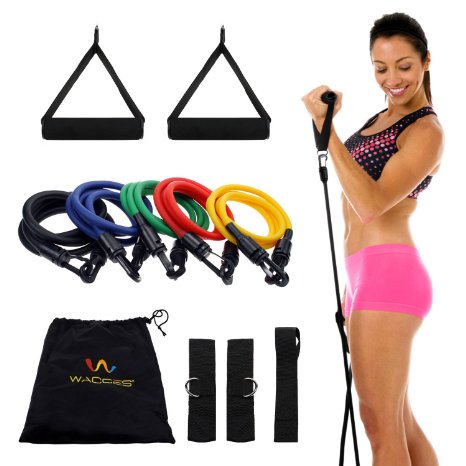 Exercise variable Resistance band 5-level Latex tubes - set