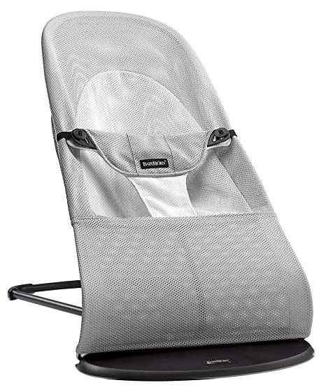 BABYBJÖRN Bouncer Balance Soft (Silver/White, Mesh)