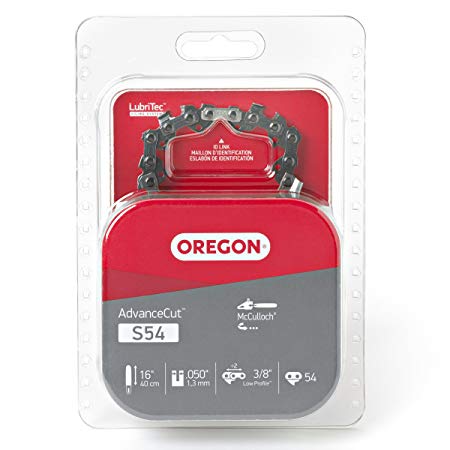 Oregon S54 AdvanceCut 16-Inch Semi Chisel Chainsaw Chain Fits McCulloch