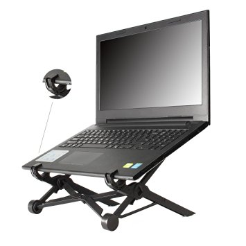 Portable Laptop Stands, Hizek Foldable & Adjustable Notebook Holder Eye-Level Ergonomic Lightweight Compact Universal Fit for PC Macbook Computer