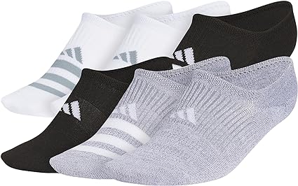 adidas womens Superlite 3.0 Super No Show Athletic Socks (6-pair) Ultra Low-profile With Targeted Cushion