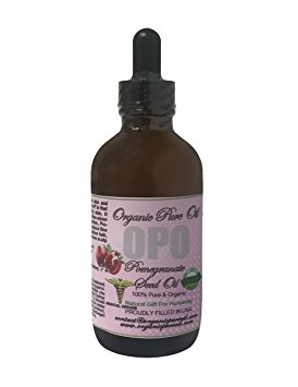 Pure !00% Organic Pomegranate Seed Oil 4 Oz Cold Pressed Unrefined Natural Pomegranate Oil for Skin Hair Nails Cuticles Anti Inflammatory Antioxidant Premium Pharmaceutical Top Grade A