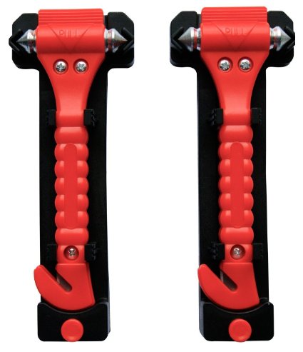 Leyaron 2 Pack Car Safety Hammer Emergency Safety Escape Tool with Seatbelt Cutter and Window Breaker Auto Emergency Kit Tool Life Saving Survival Kit