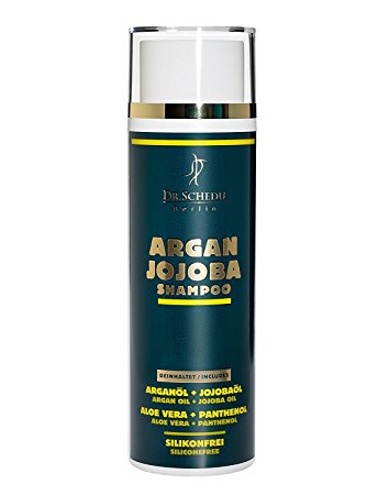 Dr. Schedu‬ Berlin Argan Jojoba Shampoo, with Aloe Vera Gel & Panthenol, 100% silicone free, for colour-treated, dry, and damaged hair