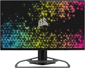 Corsair XENEON 32UHD144 Écran Gaming - 32 Pouces, IPS UHD (3840x2160) Technologie AMD FreeSync™, Taux de Rafraîchissement de 144 Hz, 1ms, HDR600, HDMI 2.1, DisplayPort 1.4, USB-C 3.1 - Noir