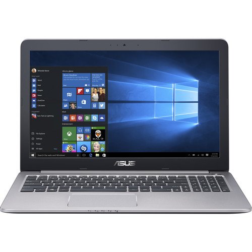 ASUS K501UX 15.6-inch Ultra HD 4K 3820x2160 Gaming Laptop (Intel Core i7-6500u 25Ghz processor, NVIDIA GTX 950M 2GB, 16GB RAM, 256GB Solid State Drive, Windows 10)   Zeiss wipes(Certified Refurbished)
