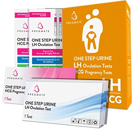 PREGMATE 20 Ovulation (LH) And 5 Pregnancy (HCG) Test Strips Predictor Kit (20 LH   5 HCG)
