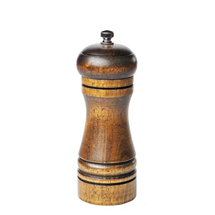 Salt and Pepper Mill Wooden Log Ceramic Core 5-Inch High