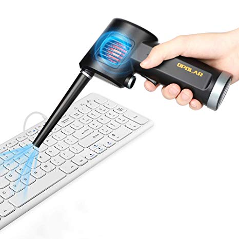 OPOLAR Cordless Air Duster for Computer Cleaning-Cordless, Portable, No Gas, Replaces Compressed Air Cans