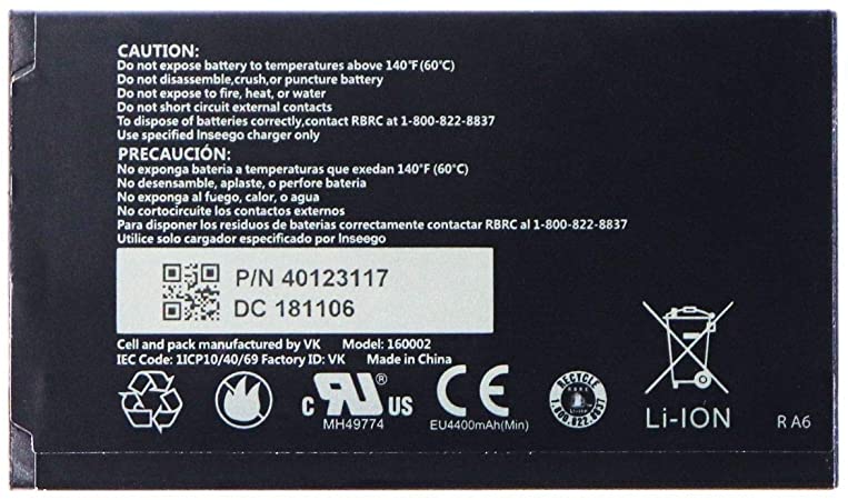 OEM Novatel (Inseego) Battery for Verizon Jetpack 7730L, 8800L (4400mAh)